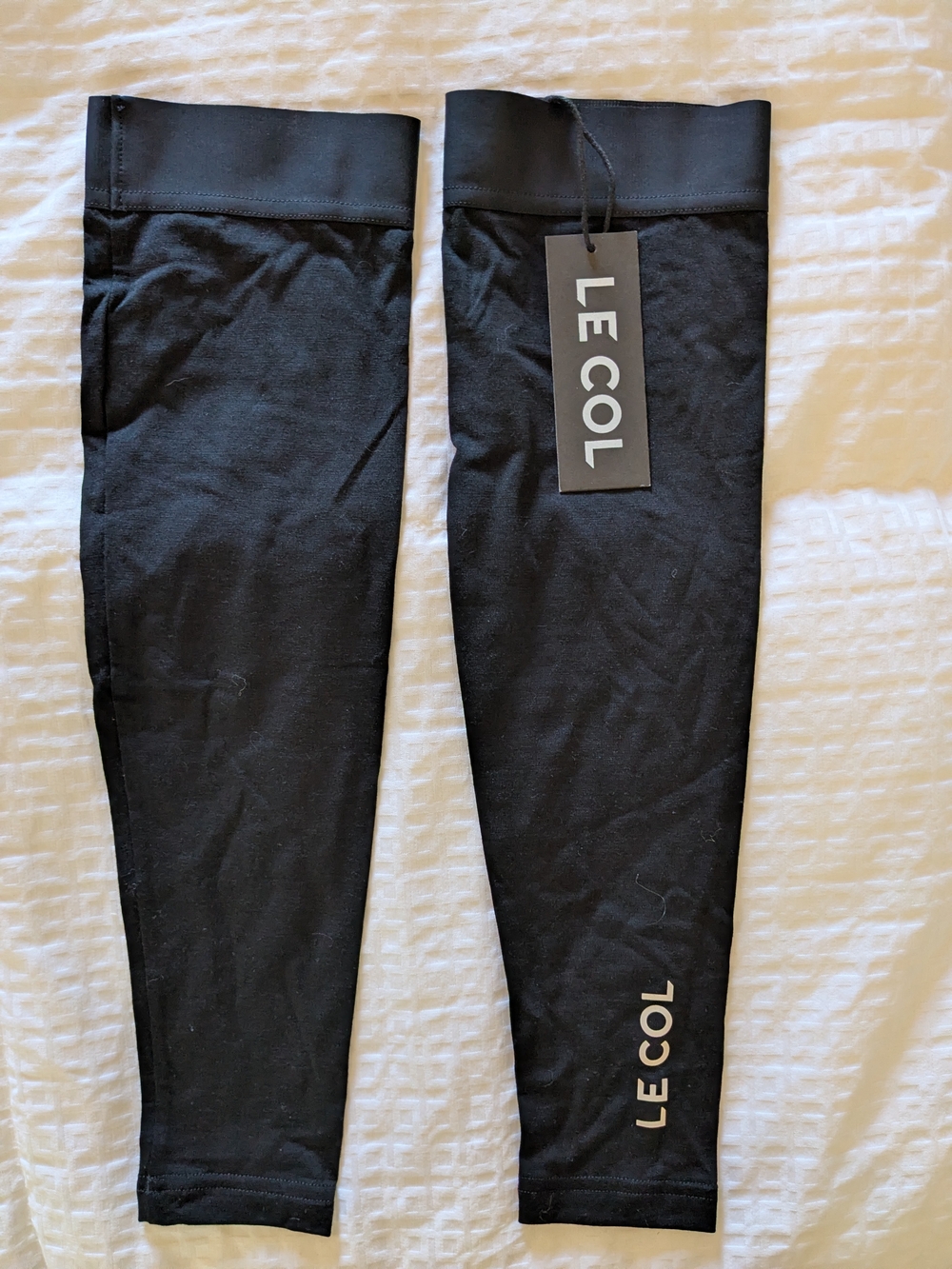Le Col ARC Merino Arm Warmers Black Unisex XL NWT